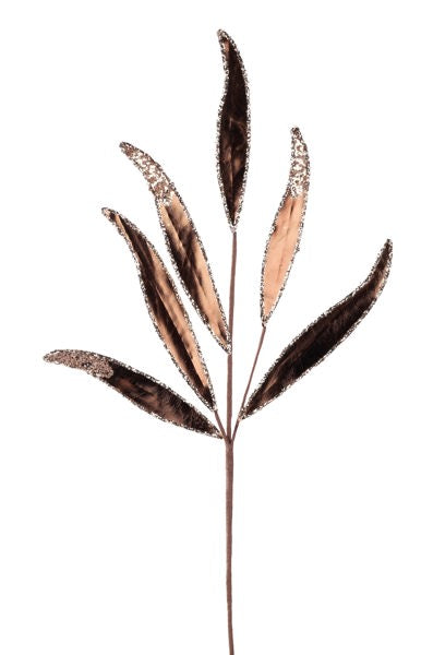 25in Metallic Skinny Leaf x6