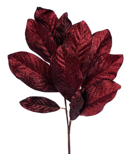 31in Metallic Magnolia Leaf BURGUNDY Craig Bachman