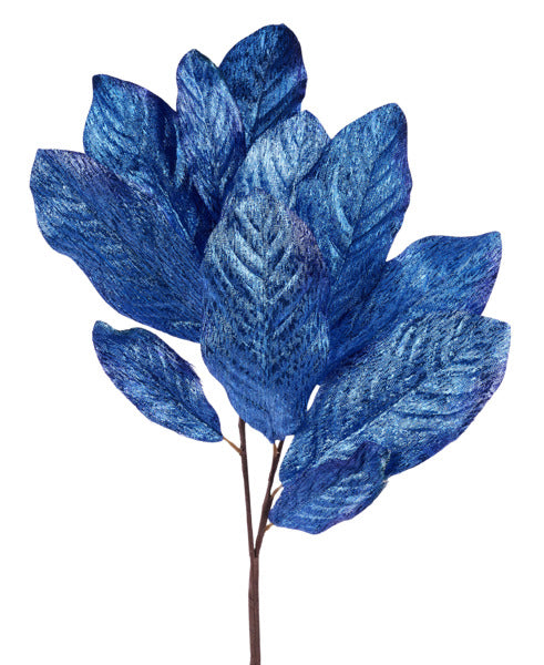 31in Metallic Magnolia Leaf ROYAL BLUE Craig Bachman