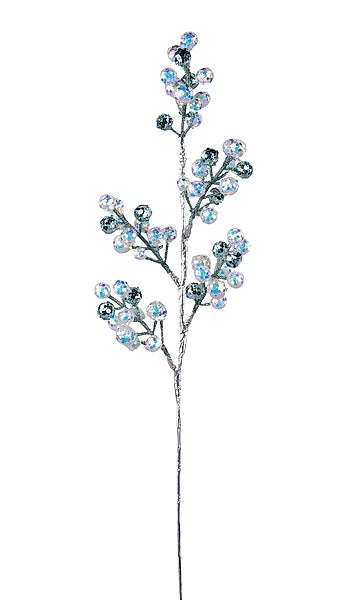 25in Iridescent Mint & White Berry Spray - Premium Greenery for Wreaths, Arrangements and Home Decor Craig Bachman