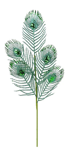 23in Peacock Feather Spray - Premium Greenery for Wreaths, Arrangements and Home Decor Craig Bachman