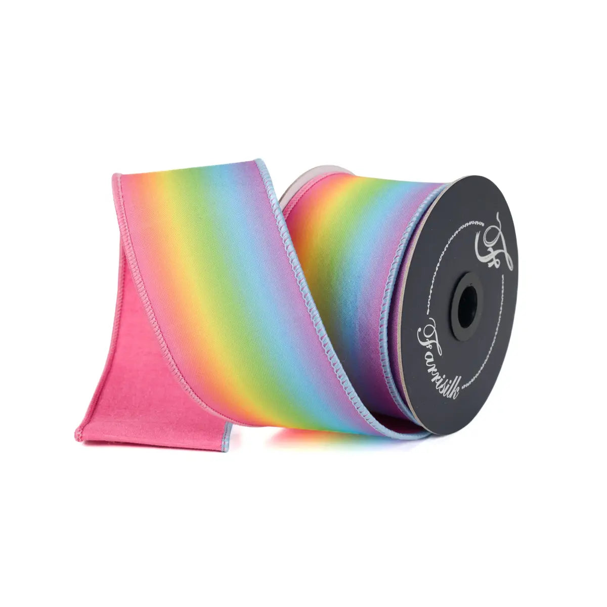 1inx10yd Farrisilk Magic Rainbow ribbon