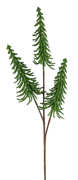 22in Dark Gree Mini Pine Tree x5 Spray - Premium Greenery for Wreaths, Arrangements and Home Decor Craig Bachman