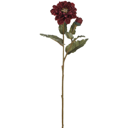 24in Zinnia BURGUNDY
