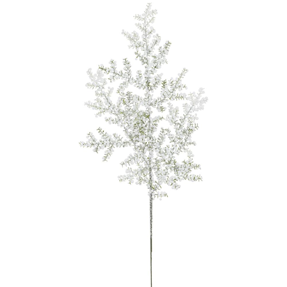 24in Snowed Mini Berry Spray WHITE