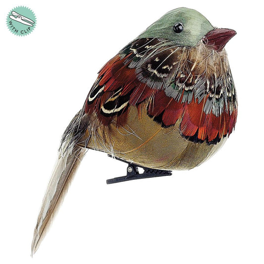 5in Teal-Headed Sparrow Bird