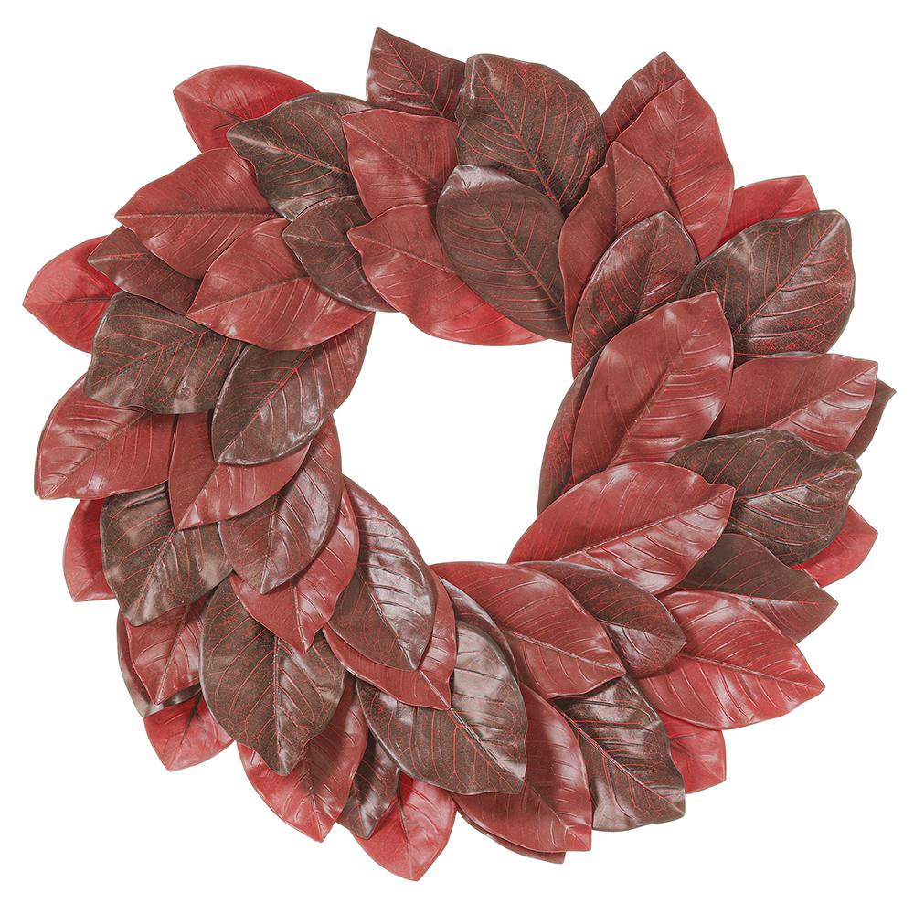 24in Burgundy Magnolia Wreath Frame - Premium Base for Wreaths Allstate