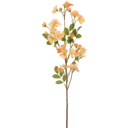 28in Peach Quince Blossom Spray