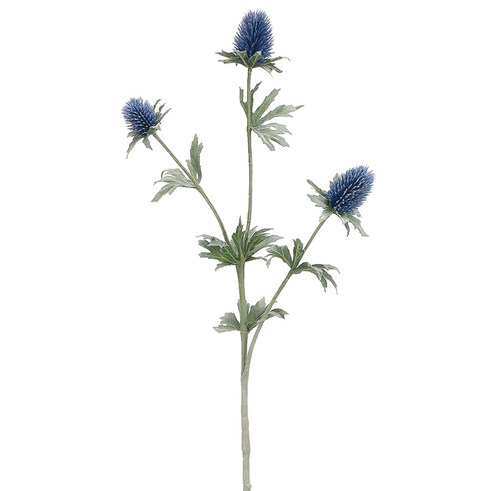 31in Blue/Navy Thistle Spray