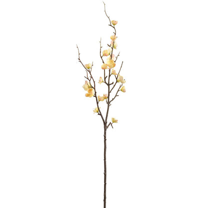 32in Quince Blossom Spray YELLOW/PEACH
