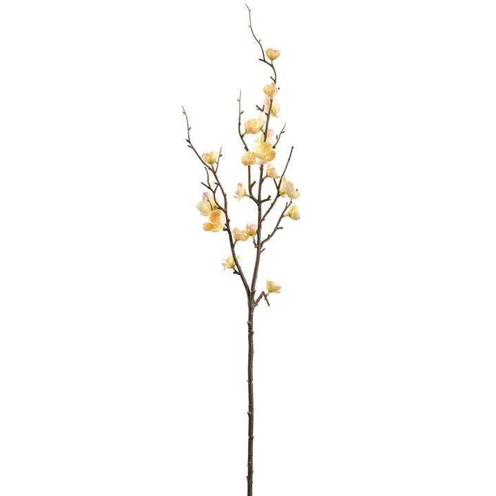 32in Quince Blossom Spray YELLOW/PEACH
