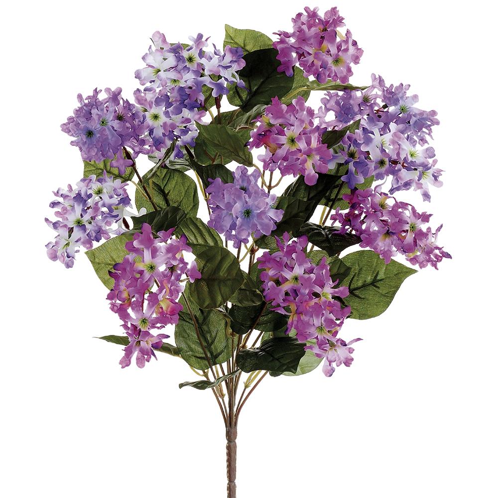 20in Purple Orchid Lilac Bush - Floral Bush for Wreaths and Home Decor