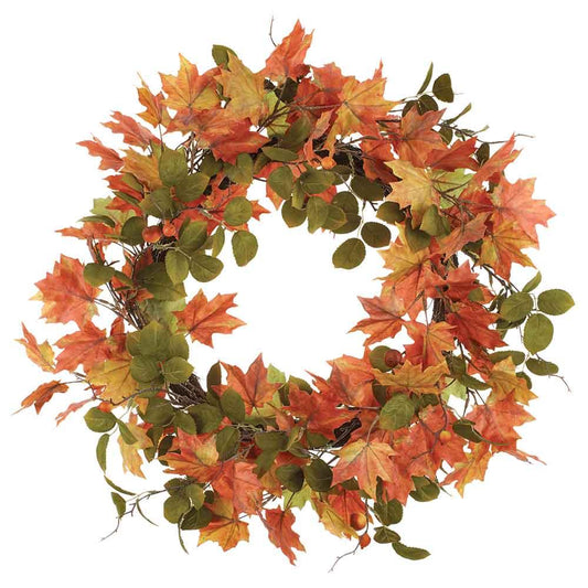 30in Fall Maple & Rosehip Wreath Frame - Premium Base for Wreaths Allstate