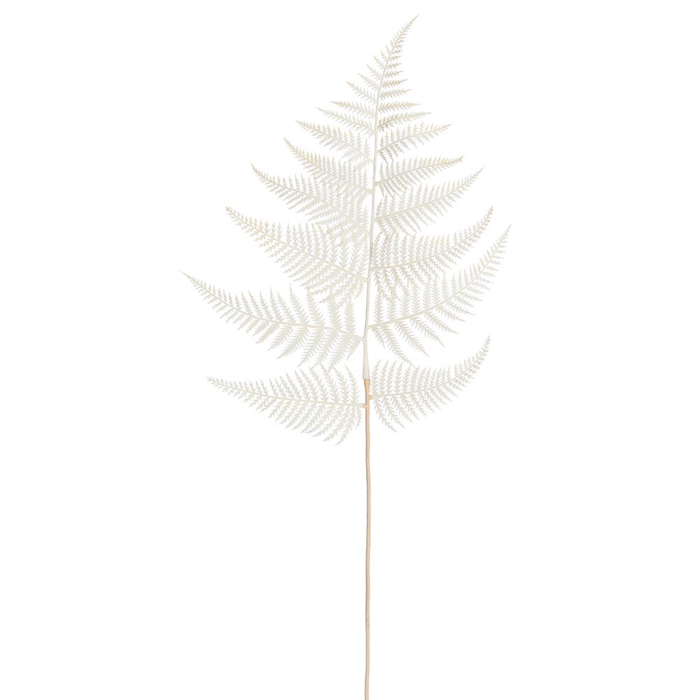 32in White Fern Spray