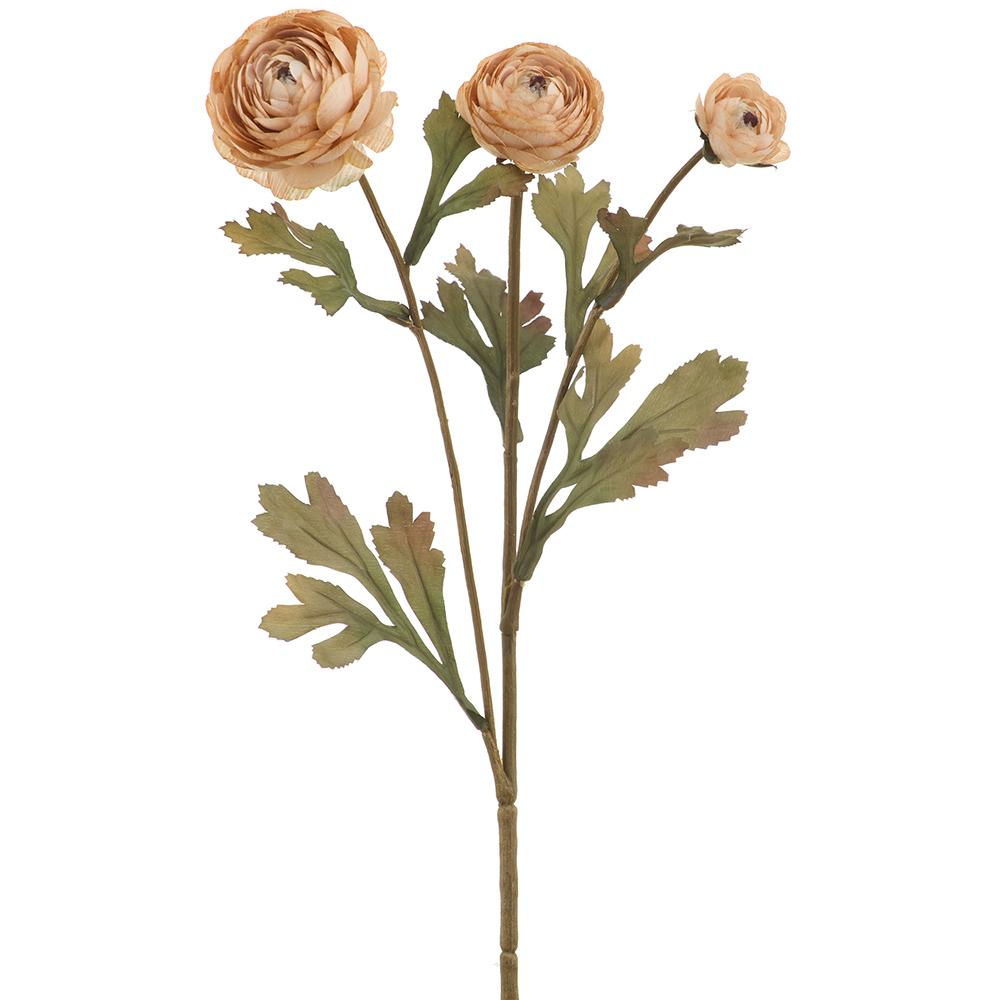 19in Beige Ranunculus x3 - Premium Floral for Wreaths and Home Decor xyz