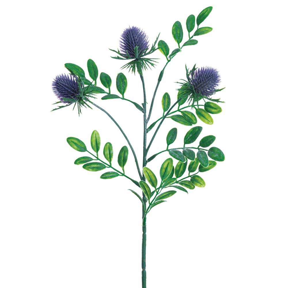 21in Lavender Thistle Spray