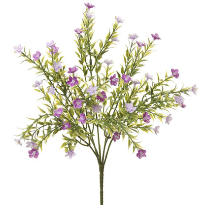 14in Waxflower Bush x7 LAVENDER - Premium Florals for Wreaths and Home Decor