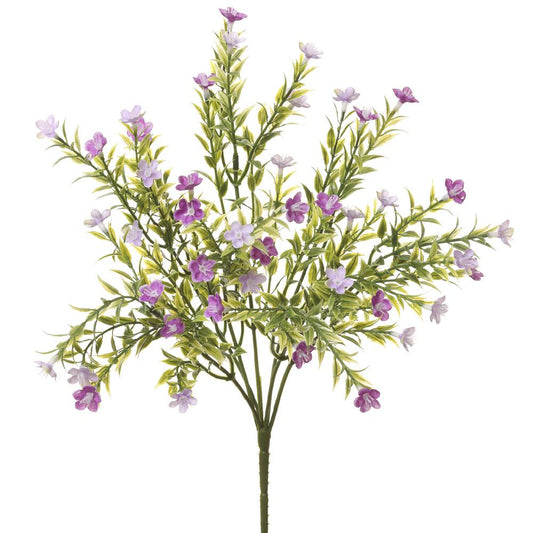 14in Waxflower Bush x7 LAVENDER - Premium Florals for Wreaths and Home Decor