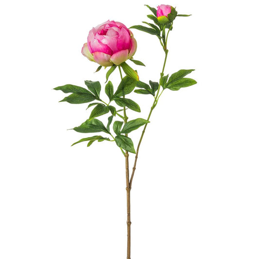 26in Fuchsia Peony - Premium Florals for Wreaths and Home Decor