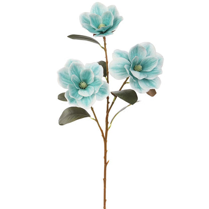 32in BLUE Magnolia Spray