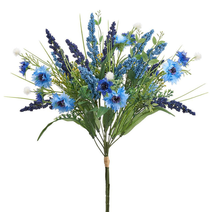 22in Cornflower Thistle Berry Bouquet