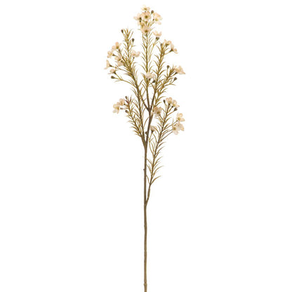23in Beige Waxflower - Premium Floral for Wreaths and Home Decor