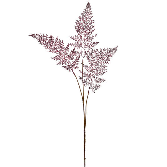 40in Burgundy Lace Fern - Premium Greenery for Wreaths, Arrangements and Home Decor Allstate