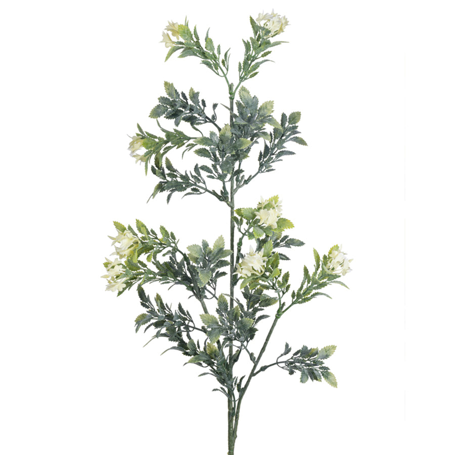 30in White Tea Leaf & Flower