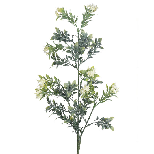 30in White Tea Leaf & Flower