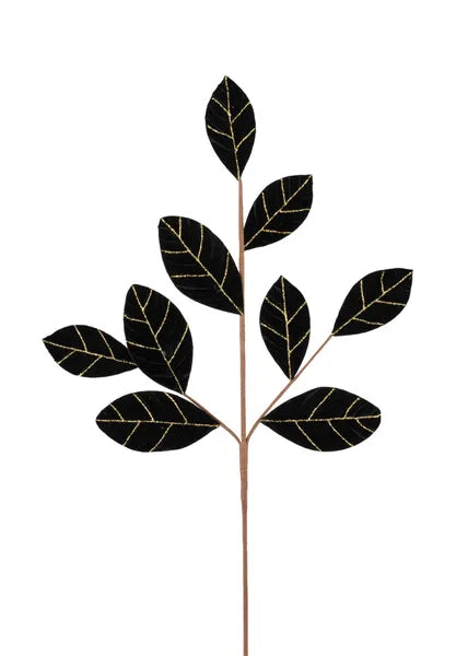 26in Velvet Leaf BLACK/GOLD