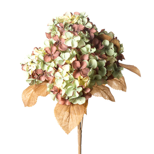 16in Plum Rose Hydrangea x5 - Premium Florals for Wreaths, Arrangements and Home Decor CRI