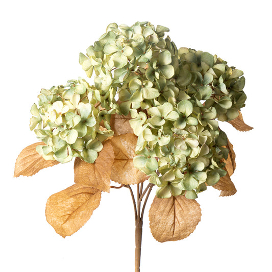16in Green Hydrangea x5 - Premium Florals for Wreaths, Arrangements and Home Decor CRI