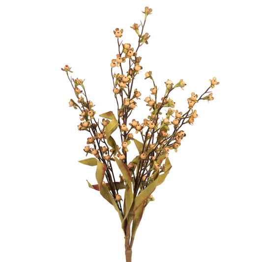 23in Beige Berry Bush - Premium Greenery for Wreaths, Arrangements and Home Decor CRI