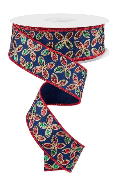 1.5inx10yd Quatrefoil Petals