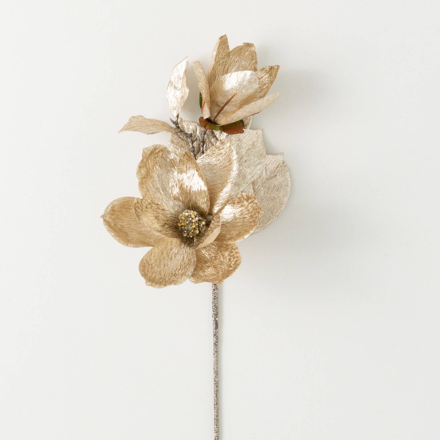 26in Metallic GOLD Magnolia Bloom/Leaves