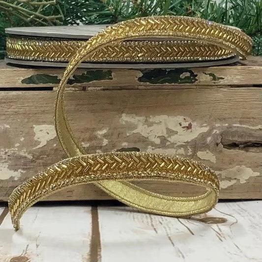 DStevens 0.5in X 9.8yd Gem Chevron GOLD
