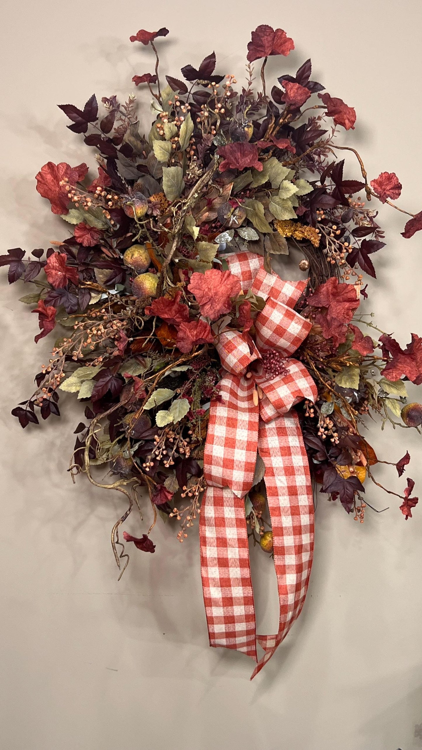 Large Fall Wreath For Front Door, Large Fall Harvest Wreath, Designer Fall Wreath, Fall Home Decor, Autumn Home Decor, Indoor Fall Wreath,