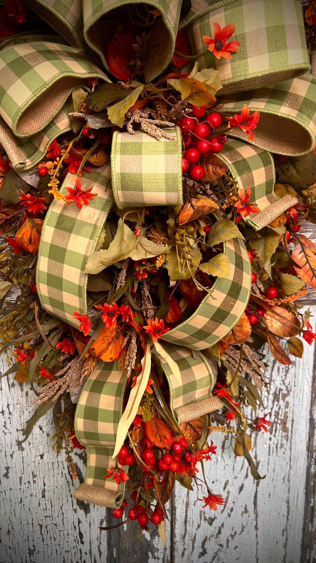 Fall Swag for front door, Autumn Swag, Fall Home Decor, Farmhouse Fall Swag, Farmhouse Fall Decor, Fall Indoor Wreath, Fall outdoor wreath,