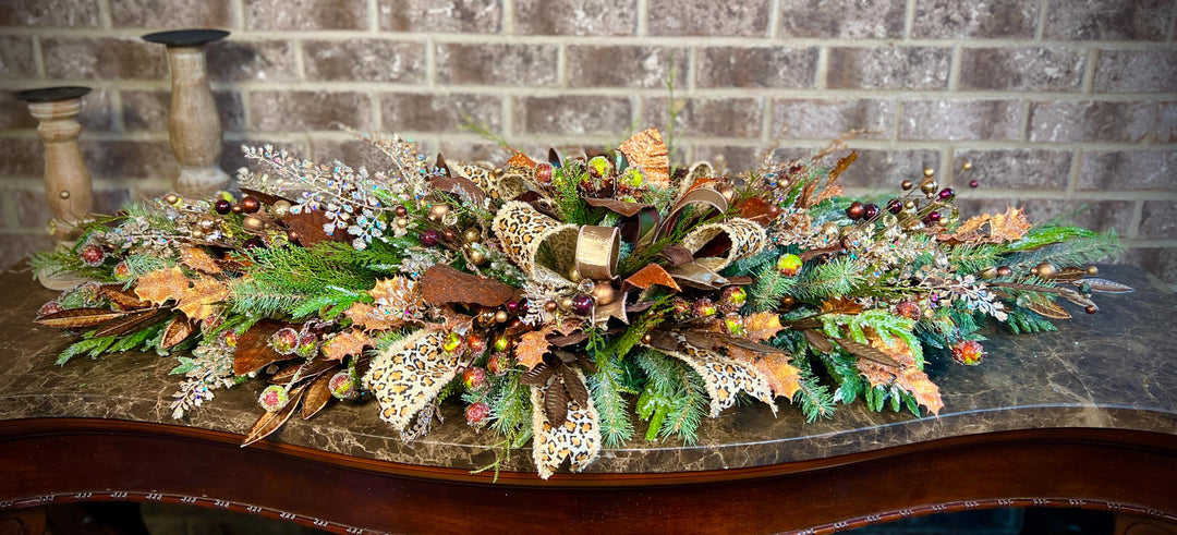 Fall Swag for front door, Fall Table Centerpiece, Fall Home Decor, Autumn Table arrangement, Elegant Fall Table Display,