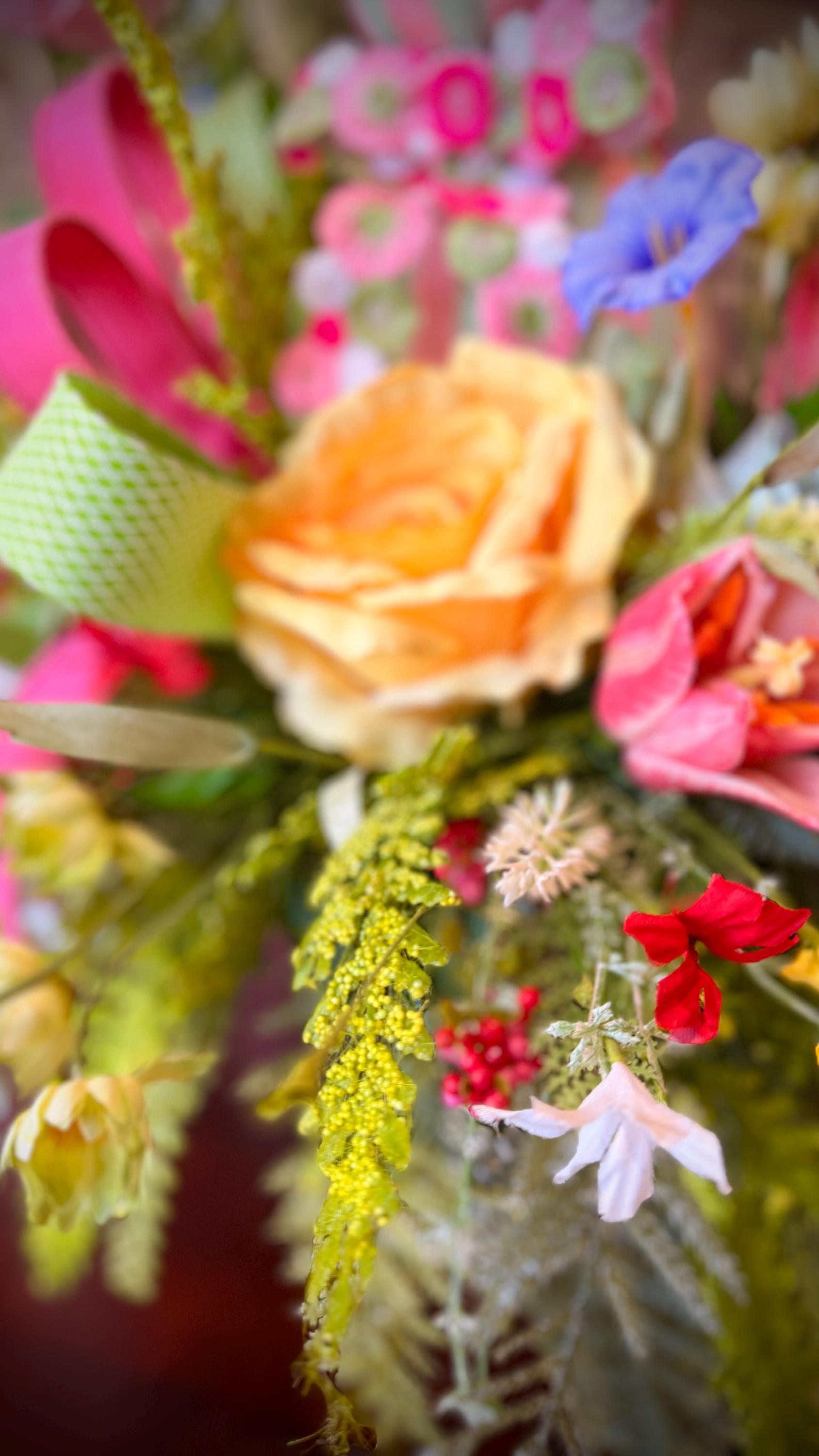 Designer Easter Bunny Arrangement - Real Touch Florals and Greenery