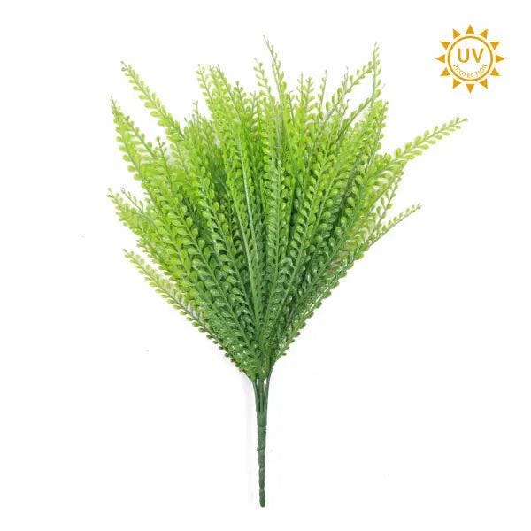 16in UV TT Bead Grass x7 - Premium Artificial Greenery for Wreaths, Arrangement & Home Decor