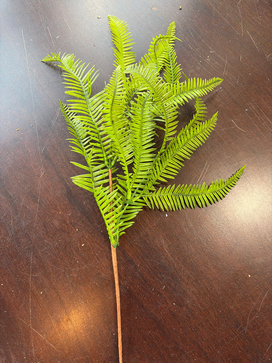 21in Green Fishbone Fern