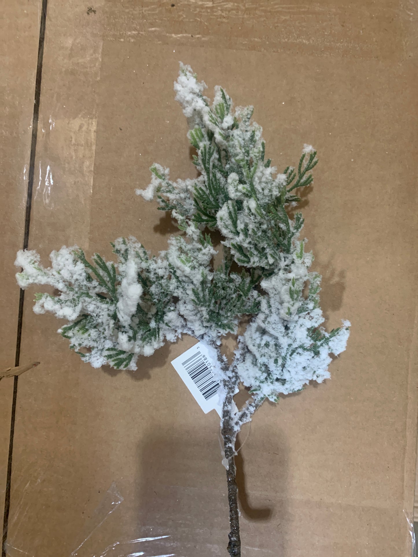 SET of 4 Small snow cedar filler stem