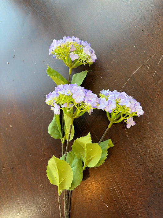 23in Purple Snowball Hydrangea x3