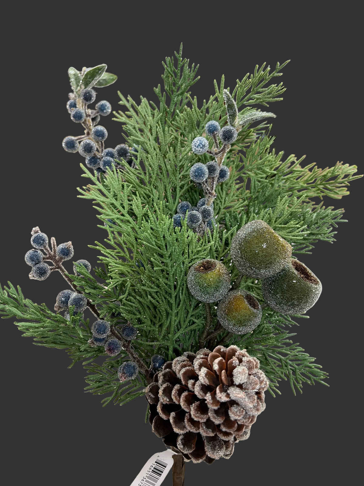 18in Cedar & Beaded Berries - Premium Greenery for Wreaths, Arrangements and Home Decor CRI
