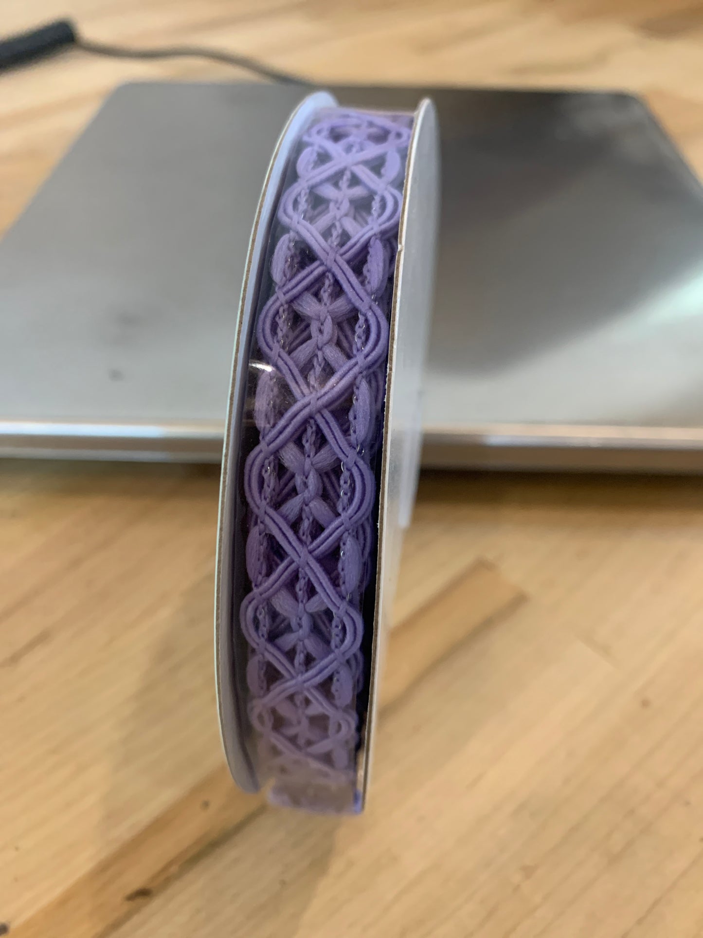 5/8inx10yd Open Weave Trim LAVENDER