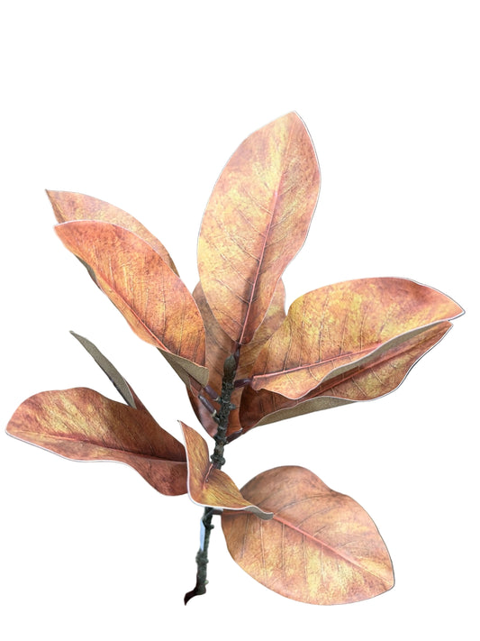 32in Golden Yellow Magnolia Leaves - Premium Greenery for Wreaths, Arrangements and Home Decor K&K