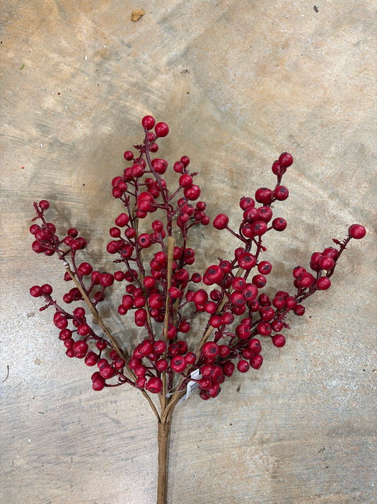 Red Berry Bush - Premium Florals for Wreaths, Arrangements and Home Decor CRI