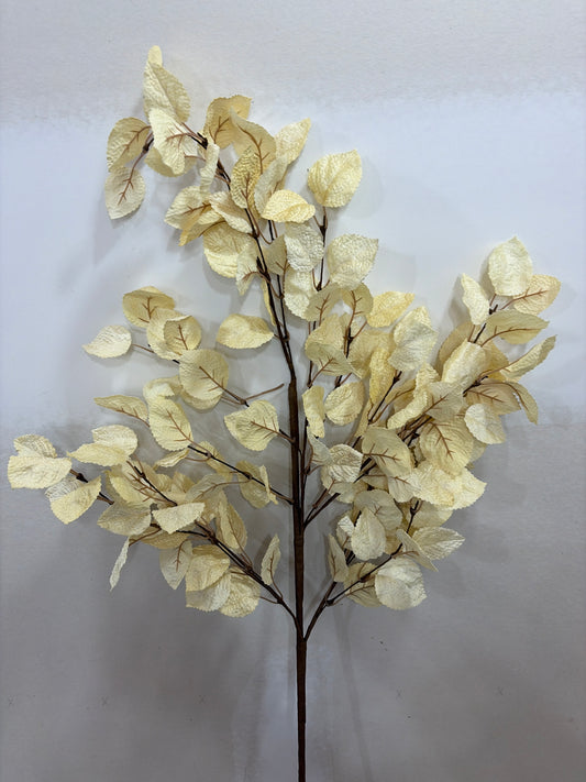 36in Cream Birch Leaves - Premium Greenery for Wreaths, Arrangements and Home Decor LFI