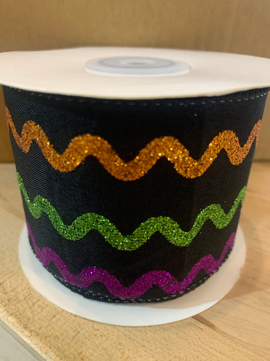 2.5inx10yd Halloween RicRac